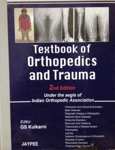 textbook of orthopadics & traumatology